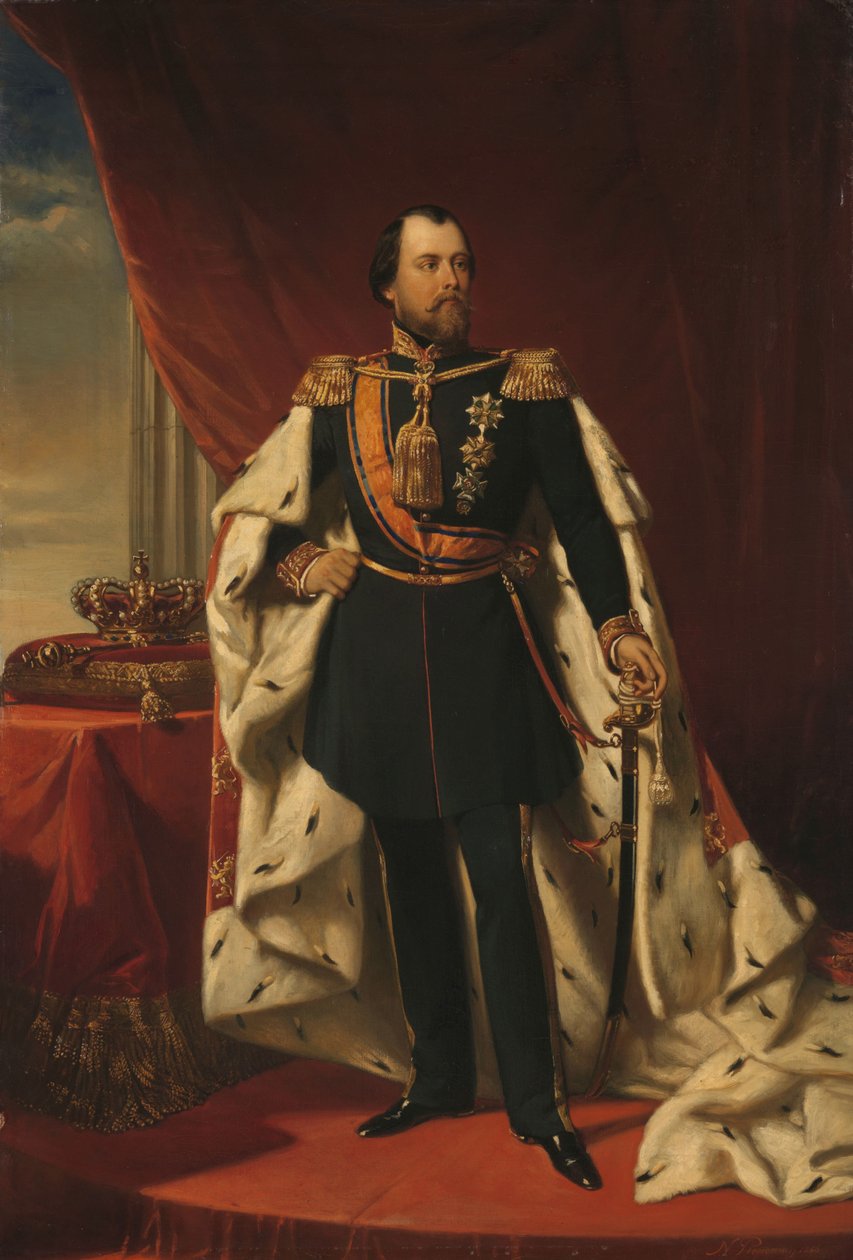 Portrett av William III, konge av Nederland av Nicolaas Pieneman