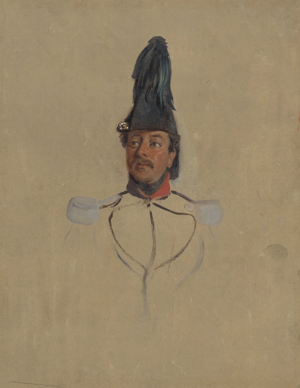 Portrettstudie av kaptein T.S. nabal av Nicolaas Pieneman
