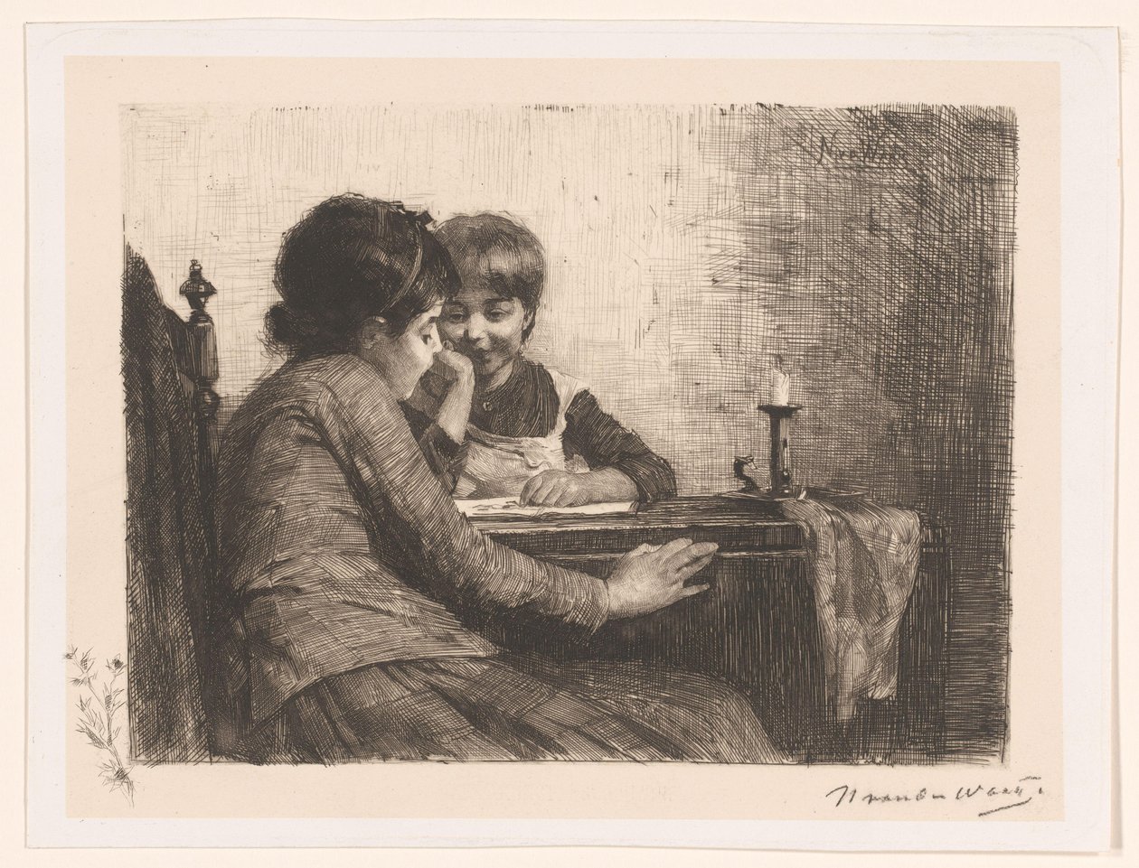 Kunst verdsettelse av Nicolaas van der Waay (signed by artist)
