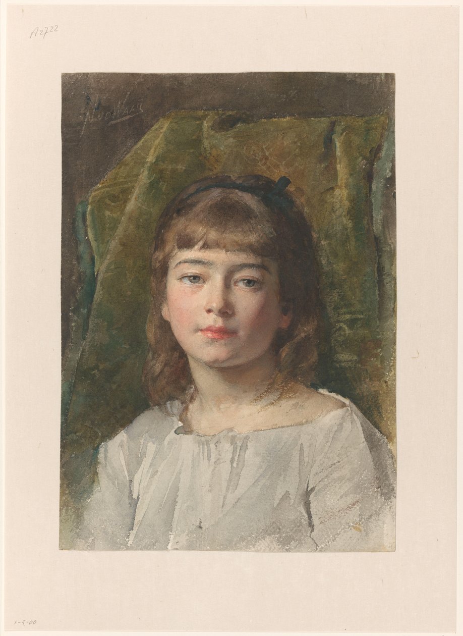 Portrett av en ukjent jente av Nicolaas van der Waay