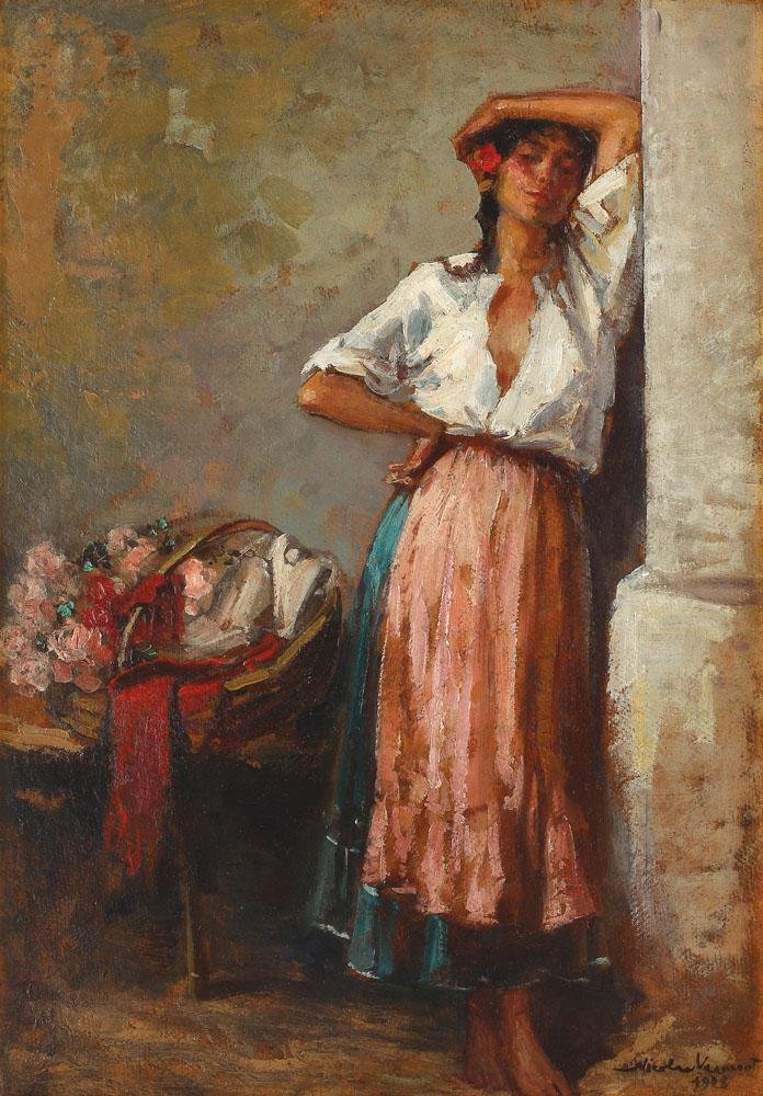 Blomsterjente av Nicolae Vermont