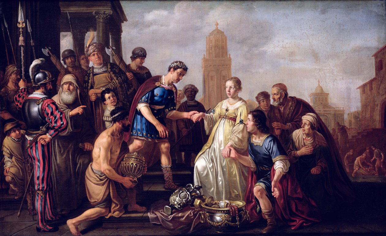 Kontinensen til Scipio (237–183 f.Kr.) 1643 av Nicolaes Cornelisz Moeyaert