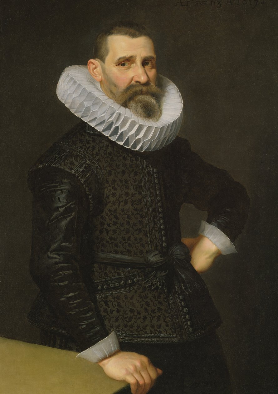 Portrett av en herre i svart tunika og ruff av Nicolaes Eliasz