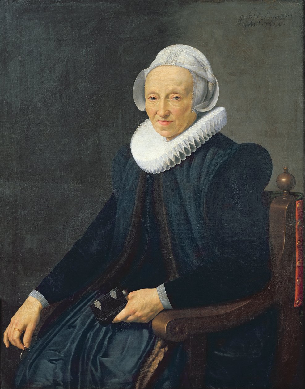 Portrett av en gammel kvinne, 1624 av Nicolaes Eliasz