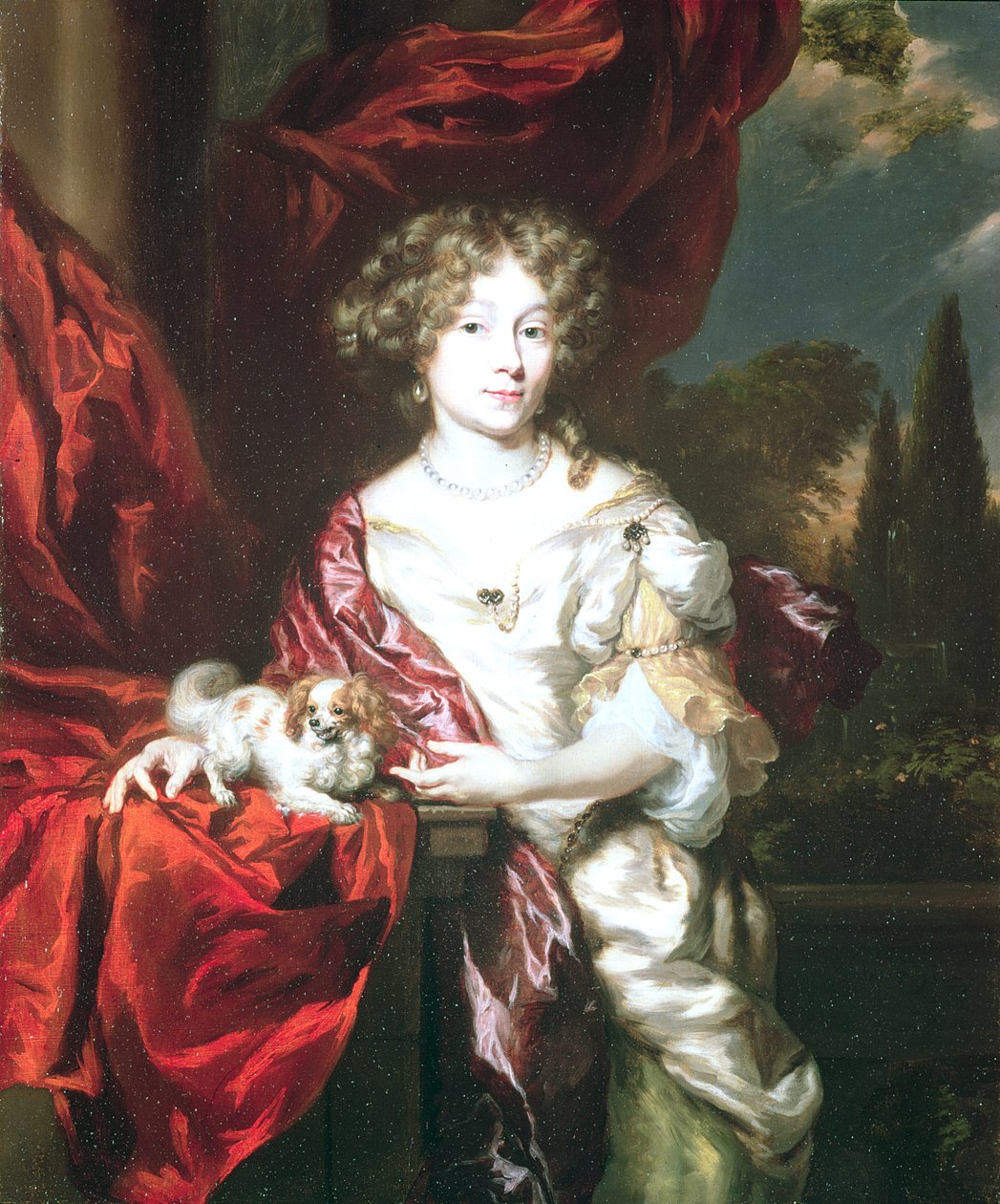 Portrett av en dame, 1677 av Nicolaes Maes