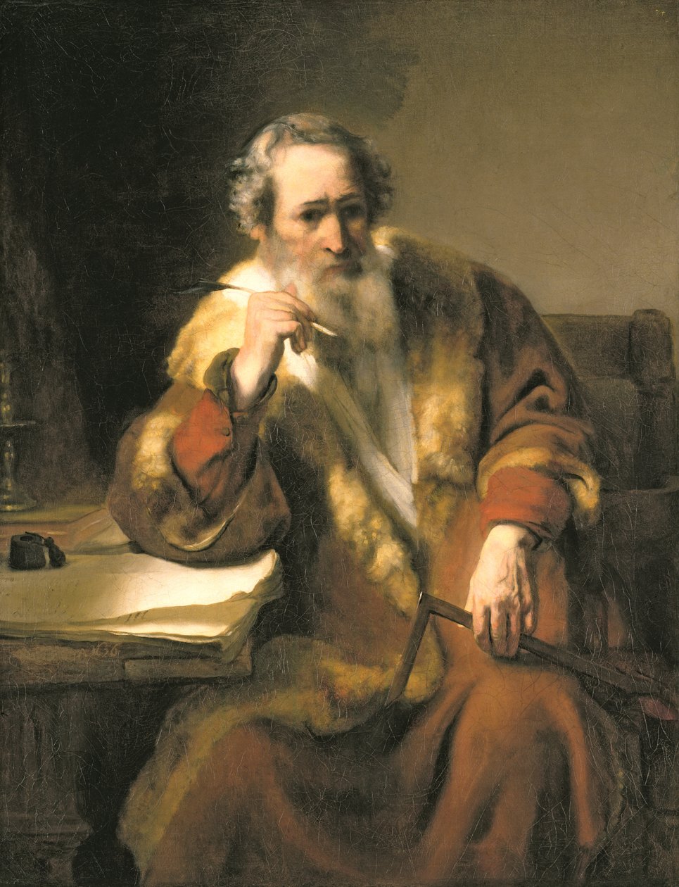 Apostelen Thomas av Nicolaes Maes