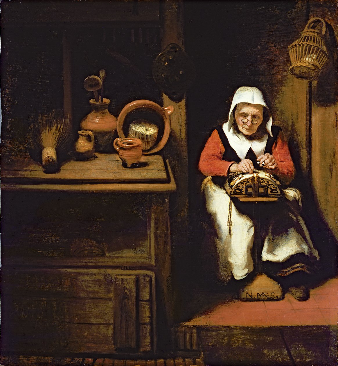 Blondemakeren av Nicolaes Maes