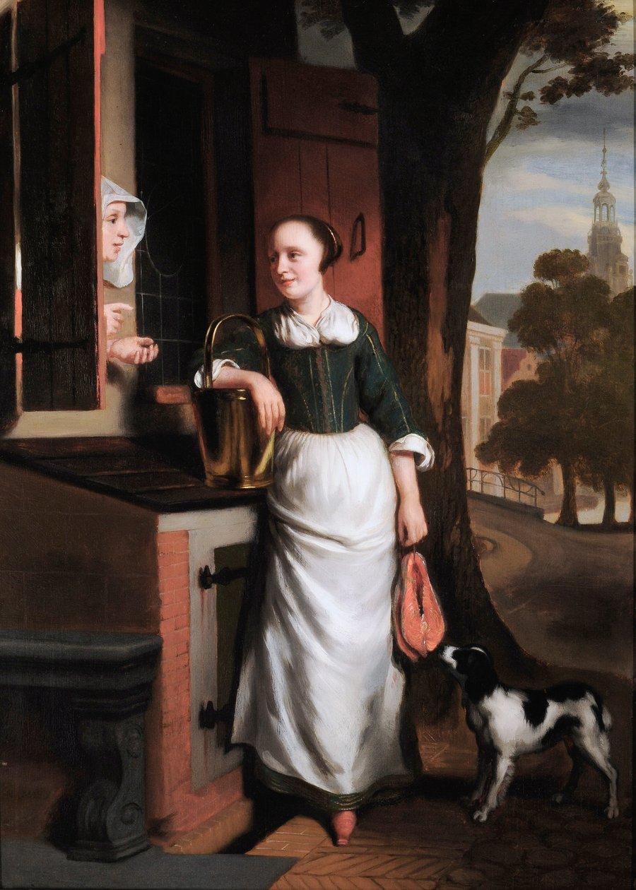To skravling husmødre av Nicolaes Maes
