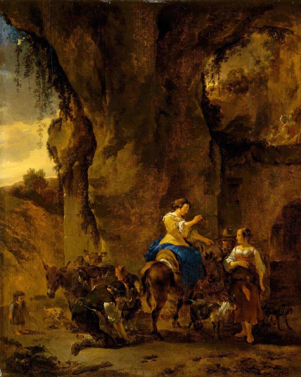 The Country Farrier, tidlig på 1660-tallet (olje på eikepanel) av Nicolaes Pietersz. Berchem
