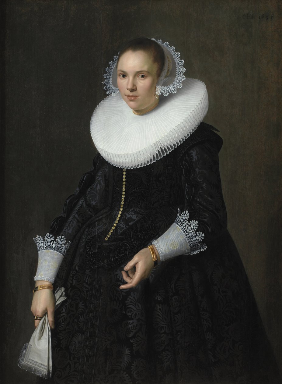 Portrett av en dame av Nicolaes Eliasz. Pickenoy