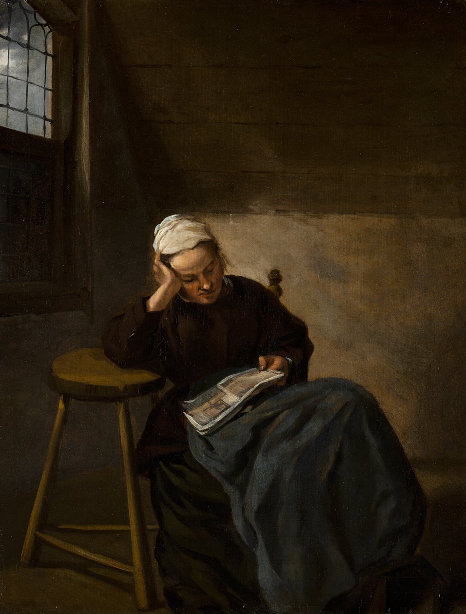 Girl Reading, ca. 1660 av Nicolaes Hals