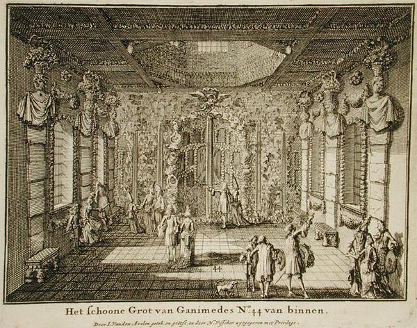 Grotten til Ganimedes (gravering) av Nicolaes Jansz  Visscher