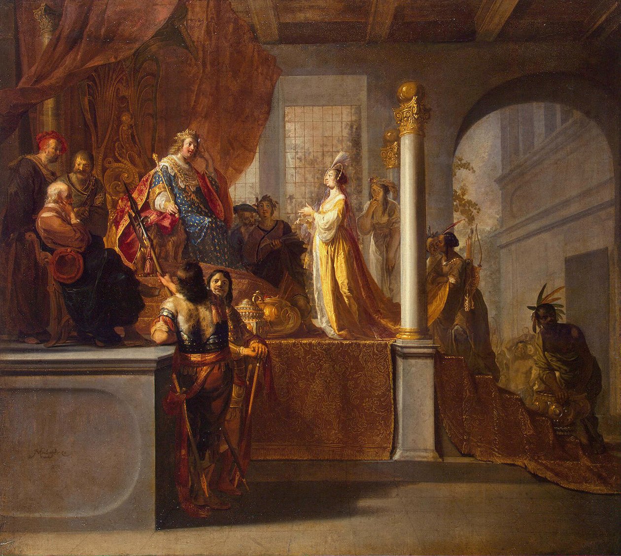 Dronning av Saba før Salomo, 1640-årene av Nicolaes Knüpfer