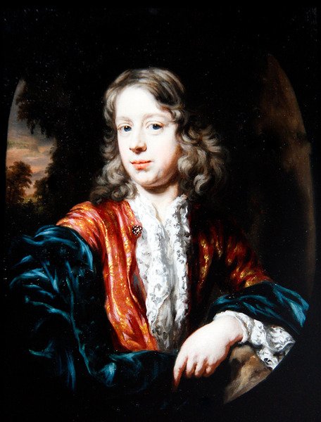 Et portrett av en ung mann (olje på lerret) av Nicolaes Maes