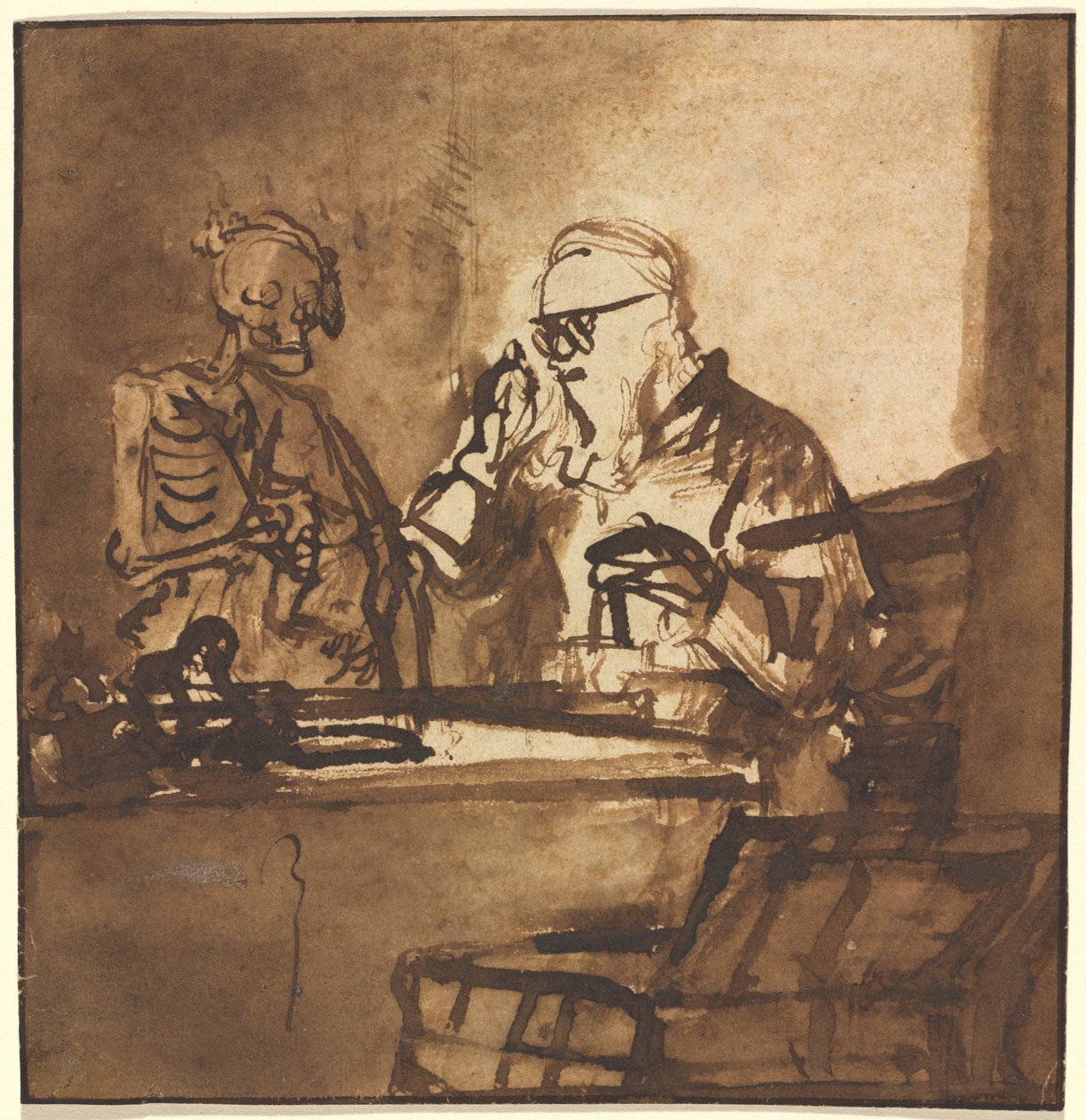Døden og snålen av Nicolaes Maes