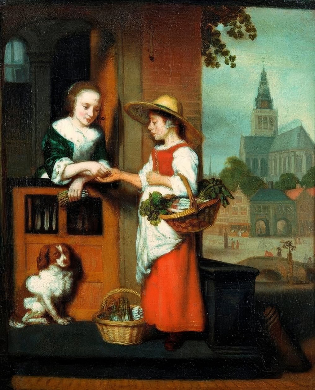 Grønnsakselgeren av Nicolaes Maes
