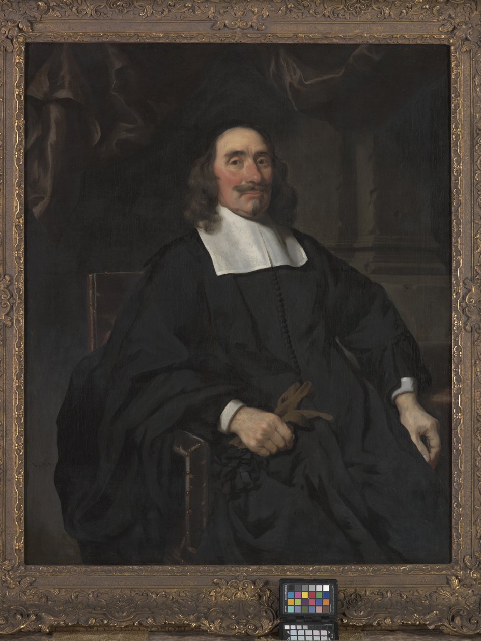 Portrait Of A Gentleman (olje på lerret) av Nicolaes Maes