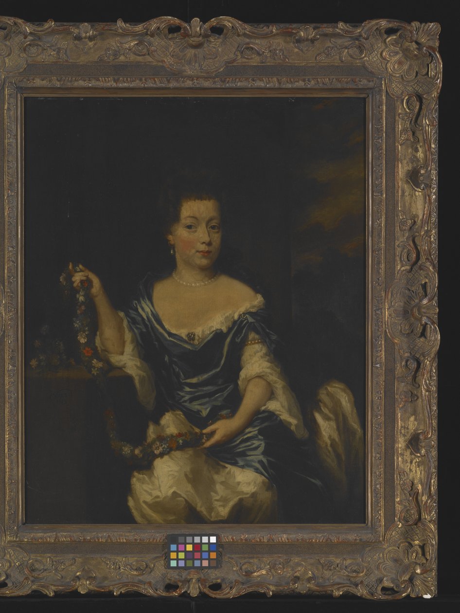 Portrait Of A Lady (olje på lerret) av Nicolaes Maes