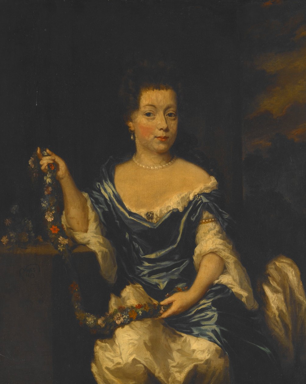 Portrett av en dame av Nicolaes Maes
