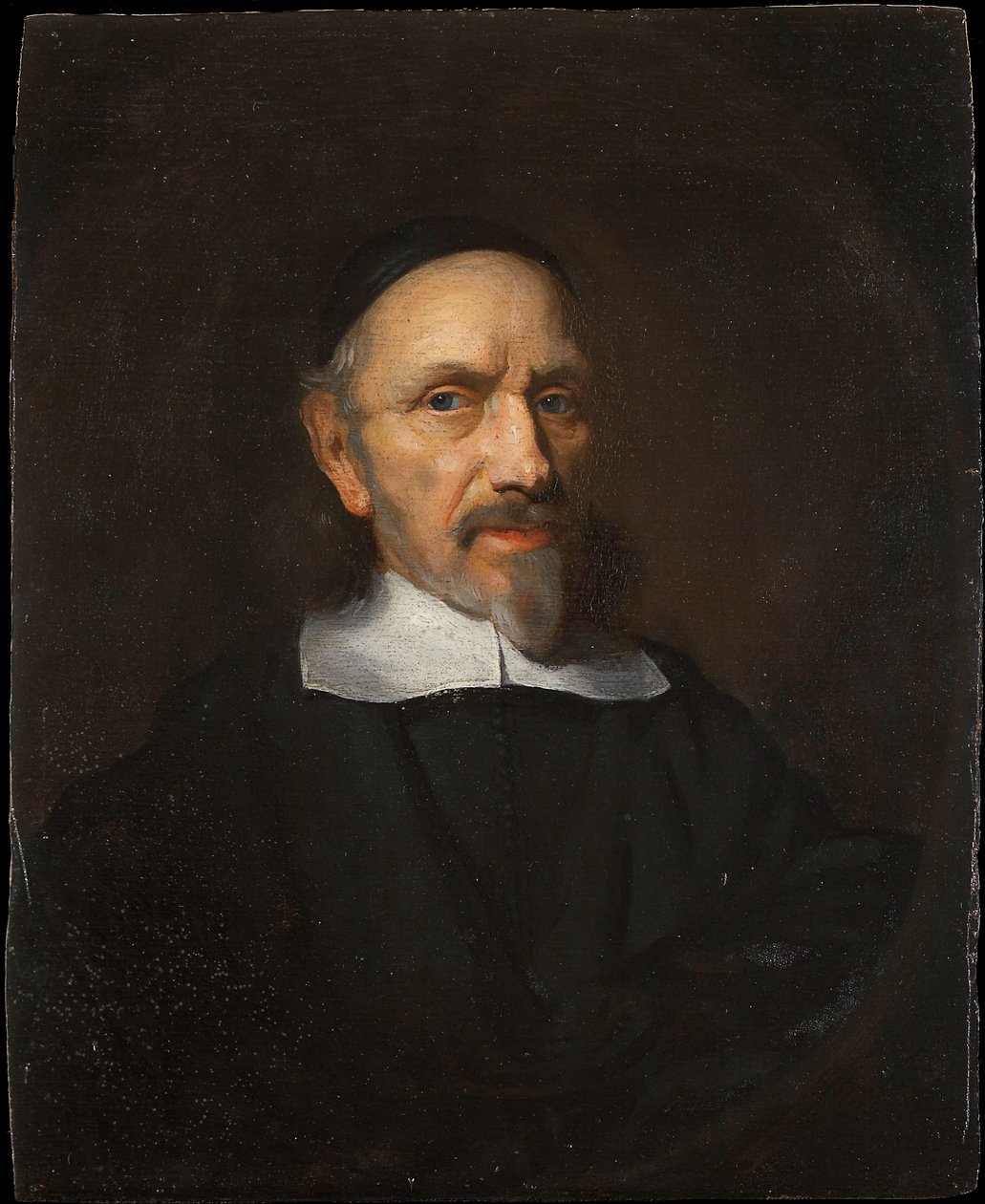 Portrett av en mann kledd i svart av Nicolaes Maes