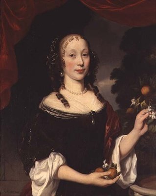 Portrett av en dame av Nicolaes Maes