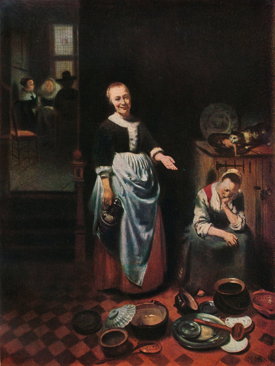 Den ledige tjeneren, 1655 av Nicolaes Maes