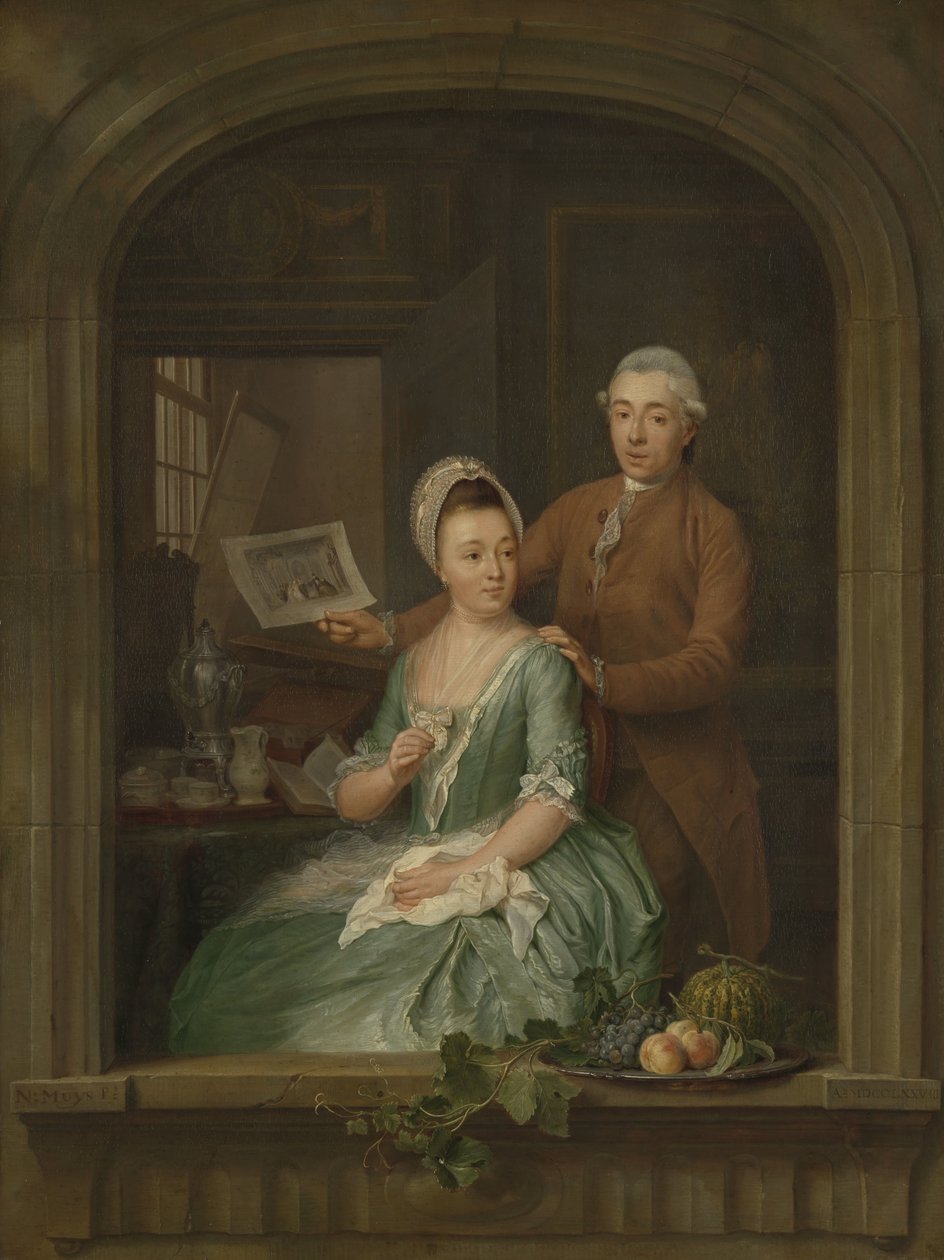 Portrett av Robert Muys og hans kone Maria Nozeman Portrett av Robert Muys og hans kone Maria Nozeman av Nicolaes Muys
