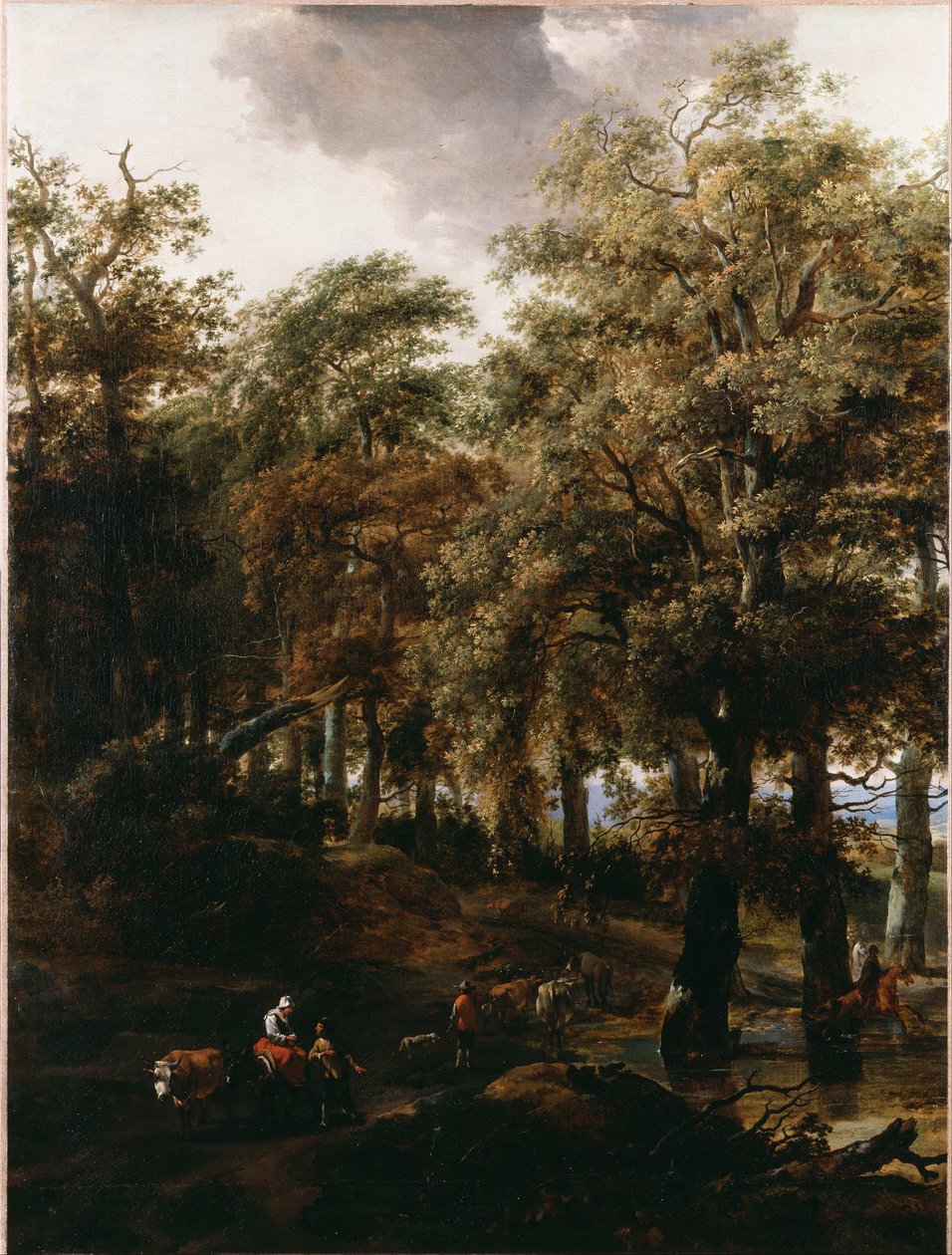 En vei gjennom en skog av Nicolaes Pietersz. Berchem