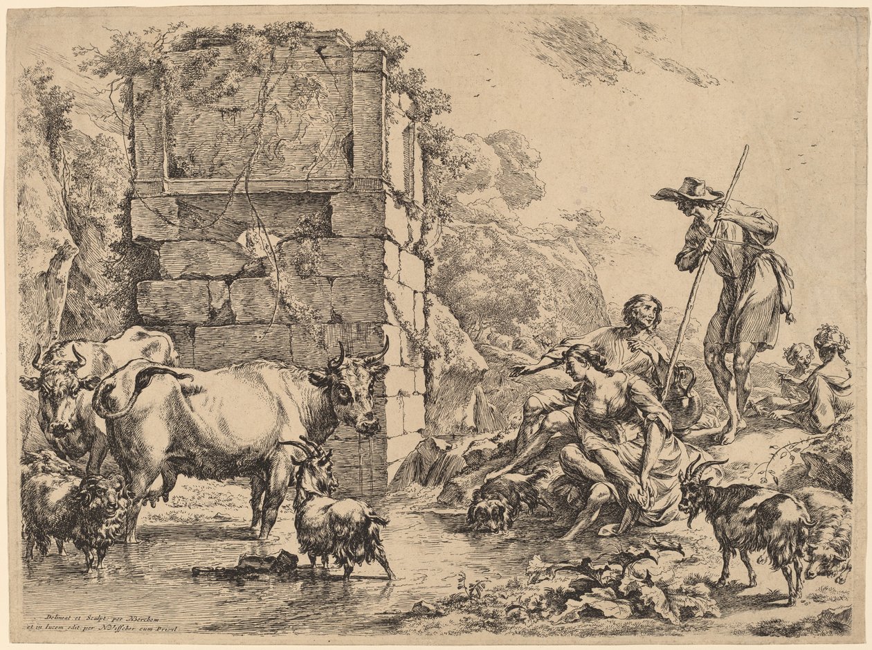 Kudrikking av Nicolaes Pietersz Berchem