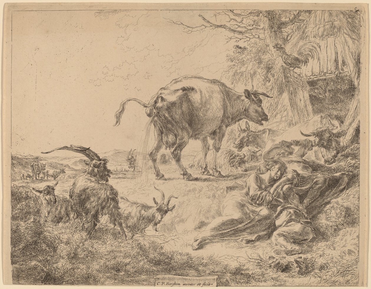 Kupissing av Nicolaes Pietersz Berchem
