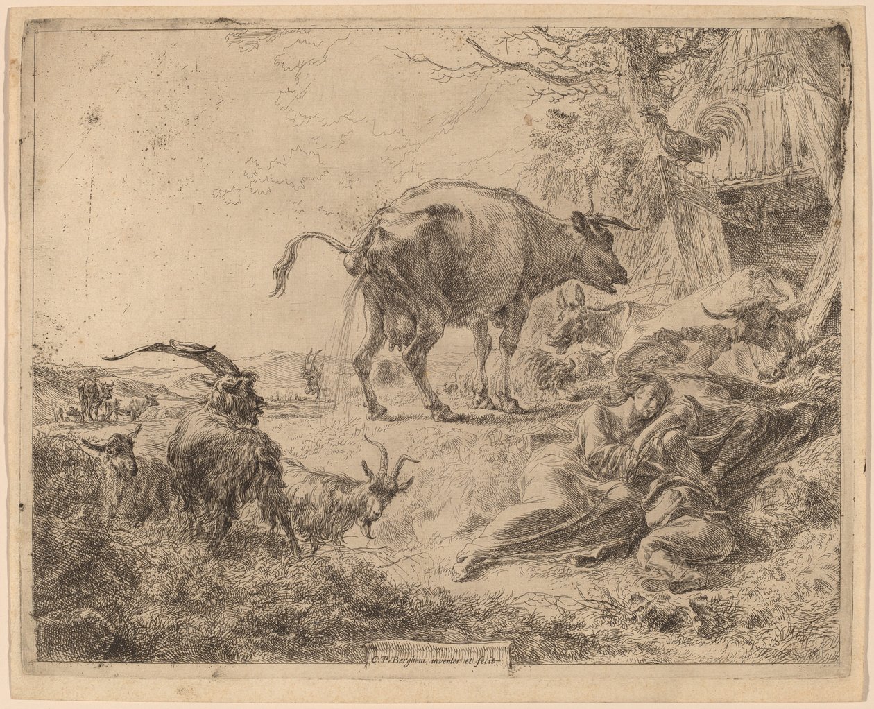 Kupissing av Nicolaes Pietersz Berchem