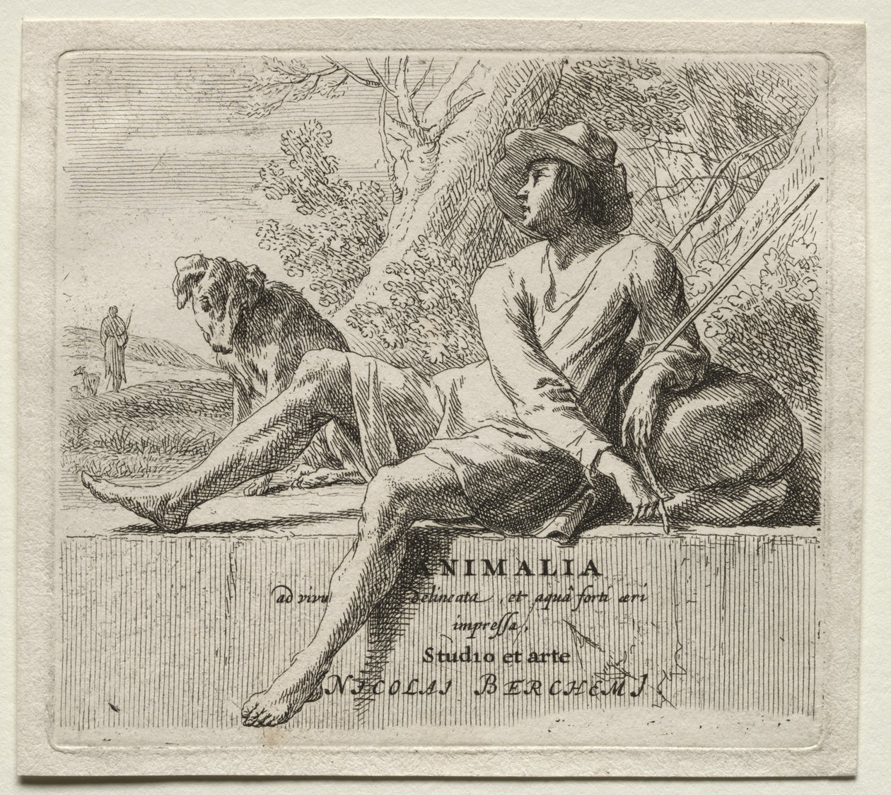 Nicolaes Berchem the Elder Shepherding-serien. av Nicolaes Pietersz. Berchem