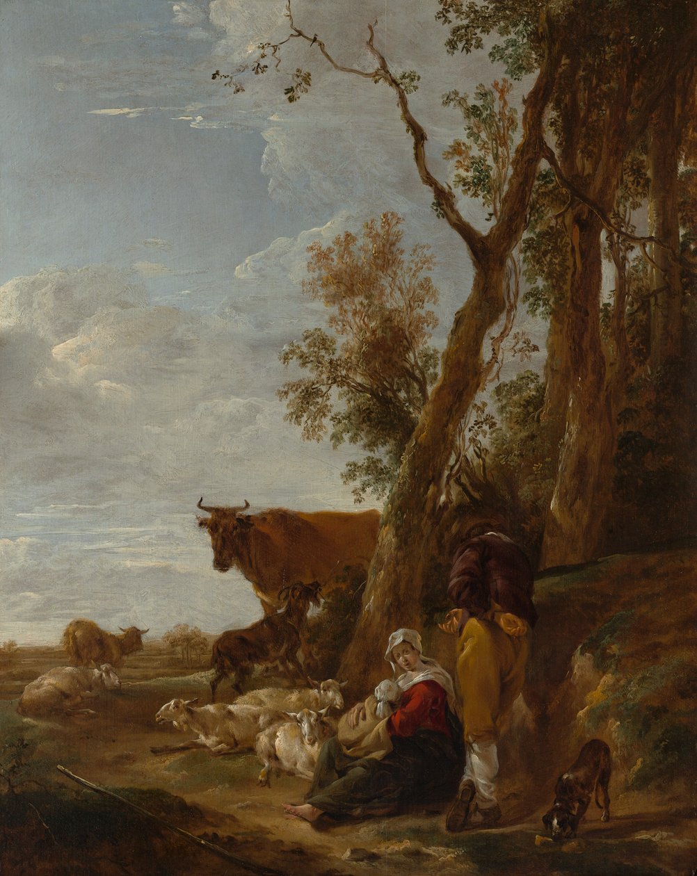 Hvile, 1644. av Nicolaes Pietersz. Berchem