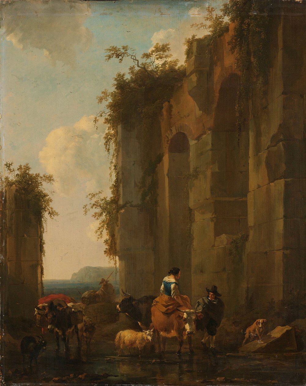 Ruiner i Italia av Nicolaes Pietersz Berchem