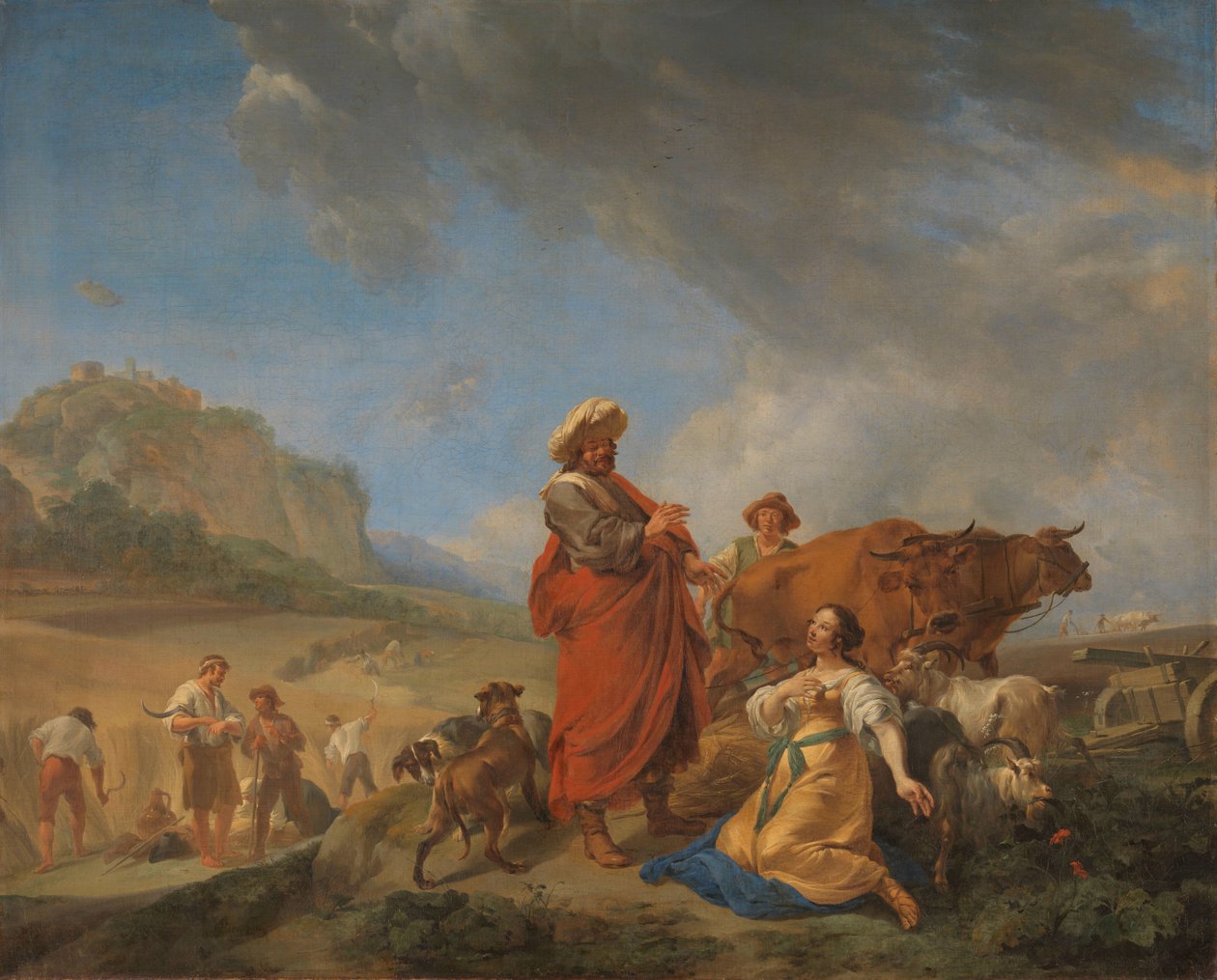 Ruth og Boas av Nicolaes Pietersz Berchem