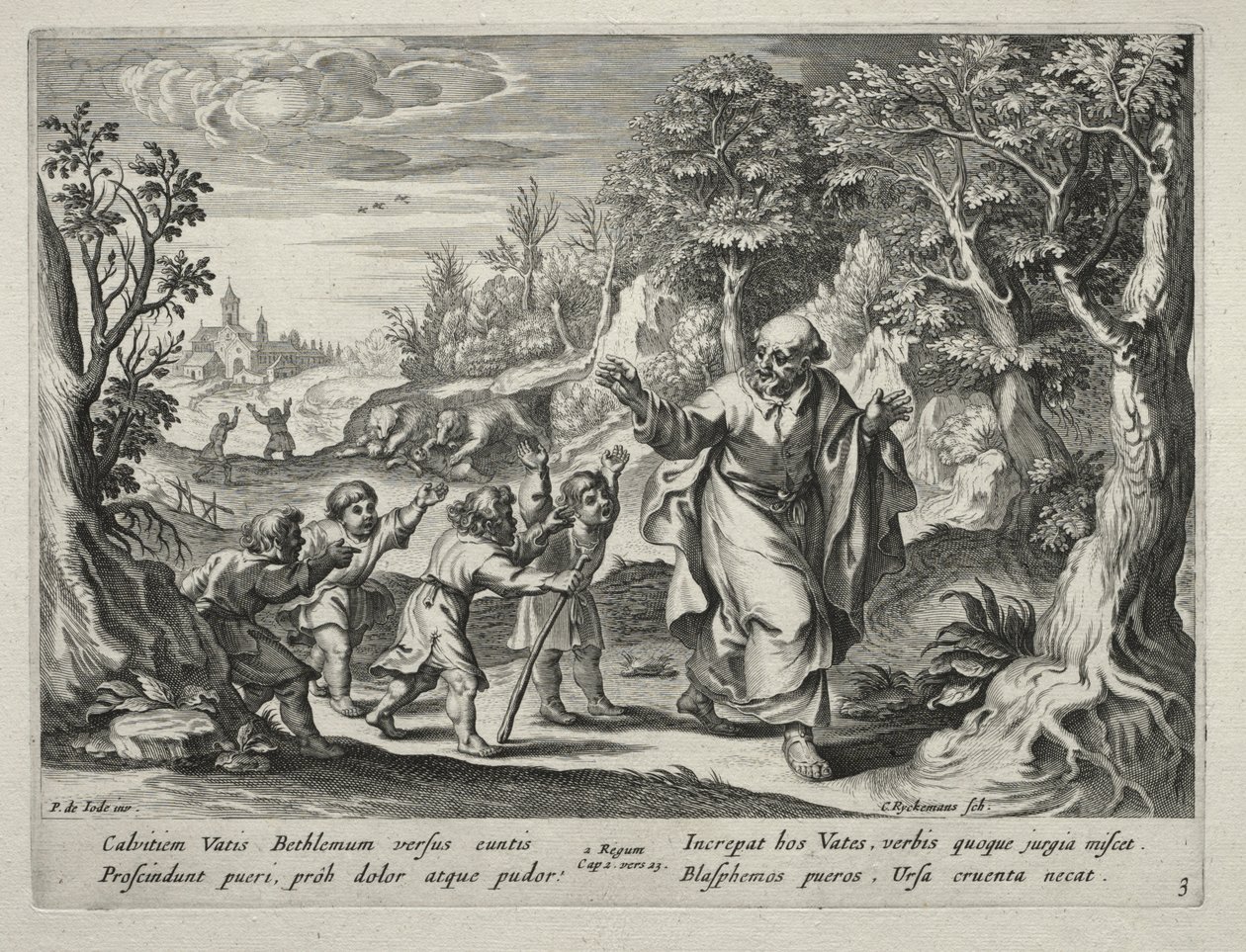 Historien om Elisja, 1643. av Nicolaes Rijckmans