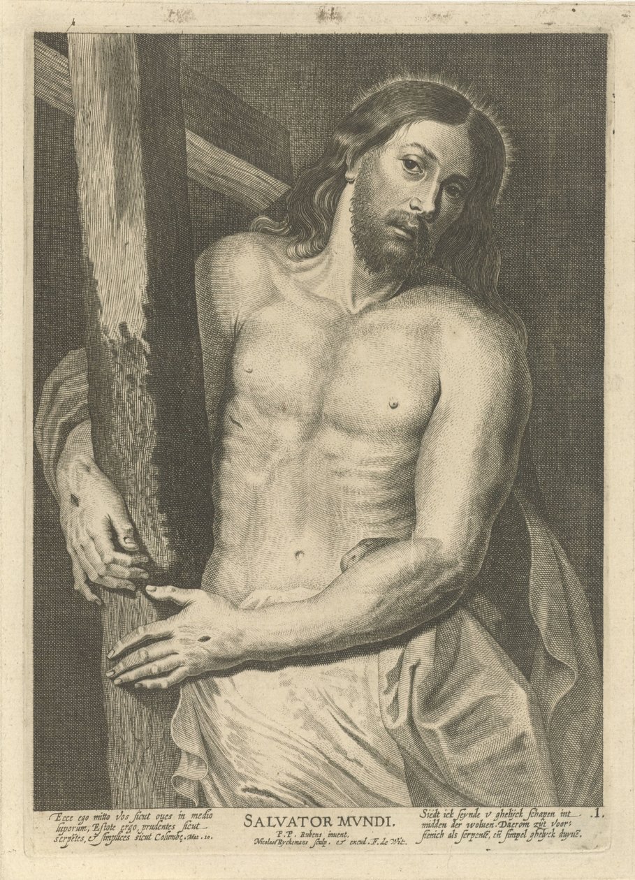 Kristus med korset Kristus og tretten apostler (serietittel) av Nicolaes Ryckmans