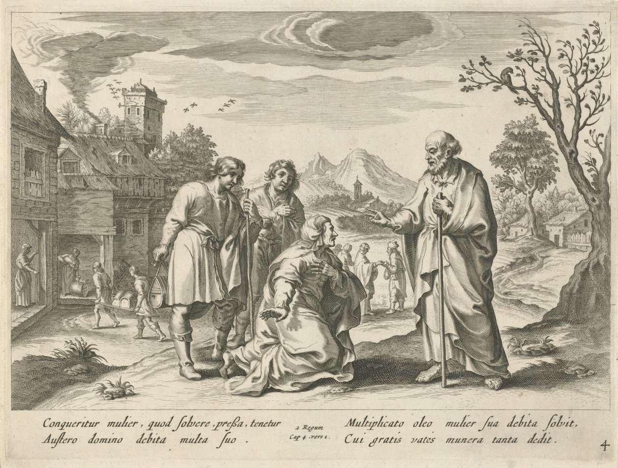 Elisa hjelper en fattig enke History of Elisa (serietittel) av Nicolaes Ryckmans