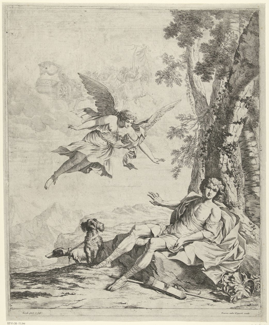 Aurora og Cephalus Takbil Cephalus av Nicolaes Van Helt Stockade
