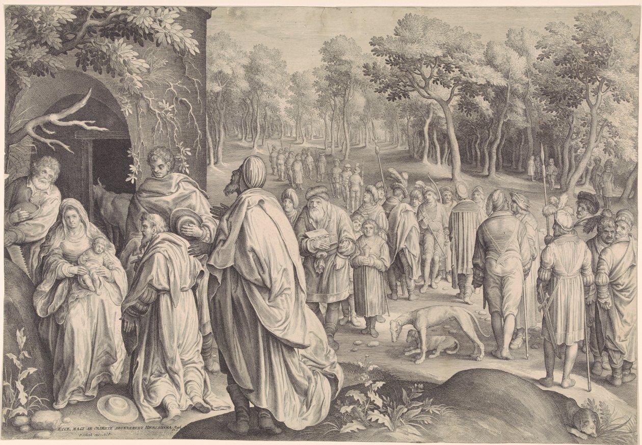 Tilbedelse av kongene av Nicolaes de Bruyn