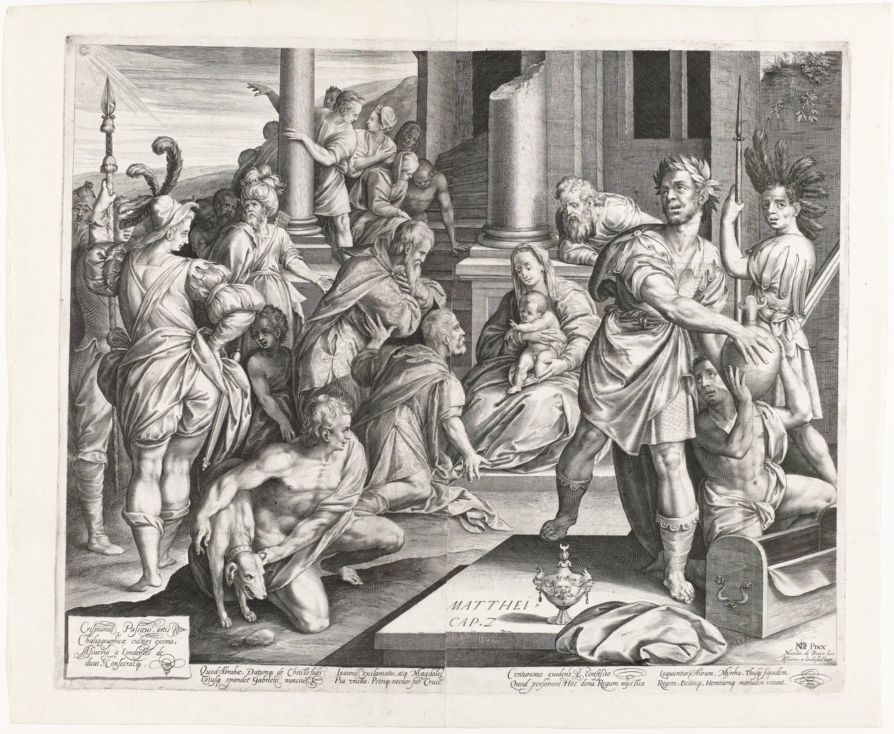 Tilbedelse av kongene av Nicolaes de Bruyn