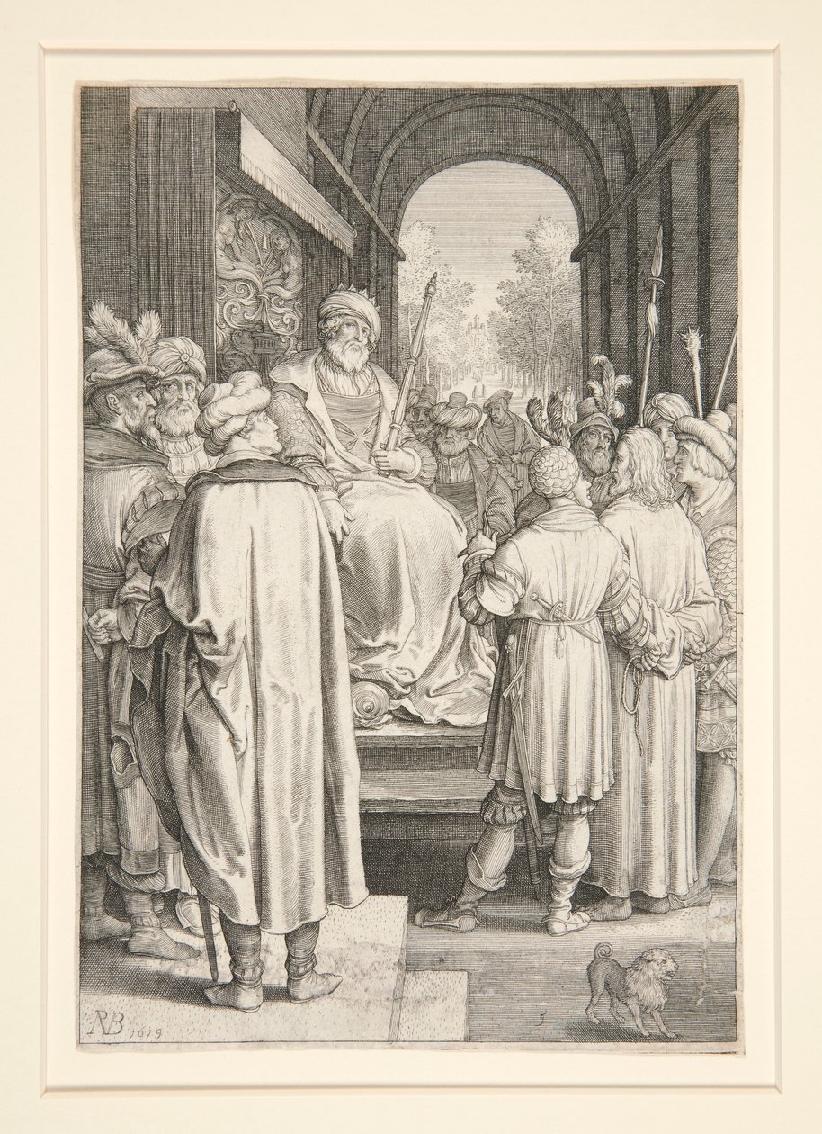 Kristus før Pilatus (Passion Series) av Nicolaes de Bruyn