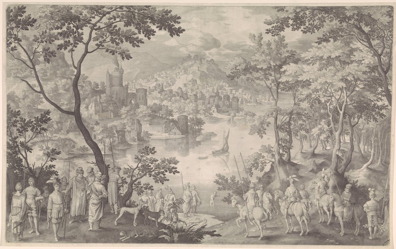 Helbredelse av Naaman av Nicolaes de Bruyn