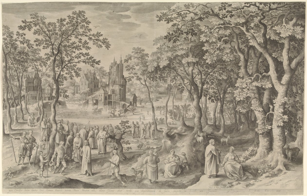 Helbredelse av Kapernaums tjener av Nicolaes de Bruyn