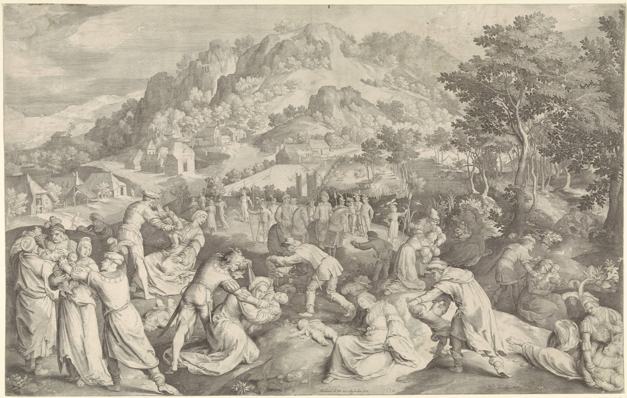 Barnedrap i Betlehem av Nicolaes de Bruyn