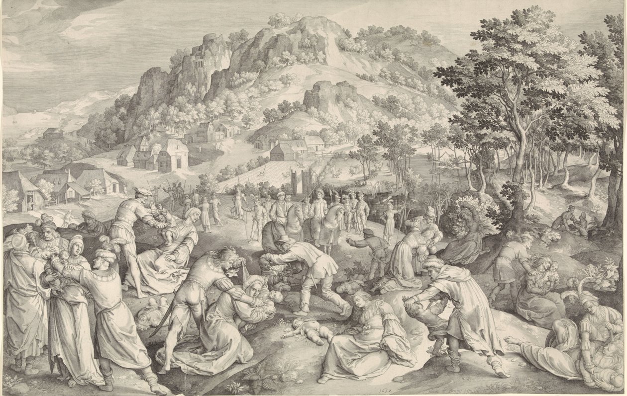Barnedrap i Betlehem av Nicolaes de Bruyn