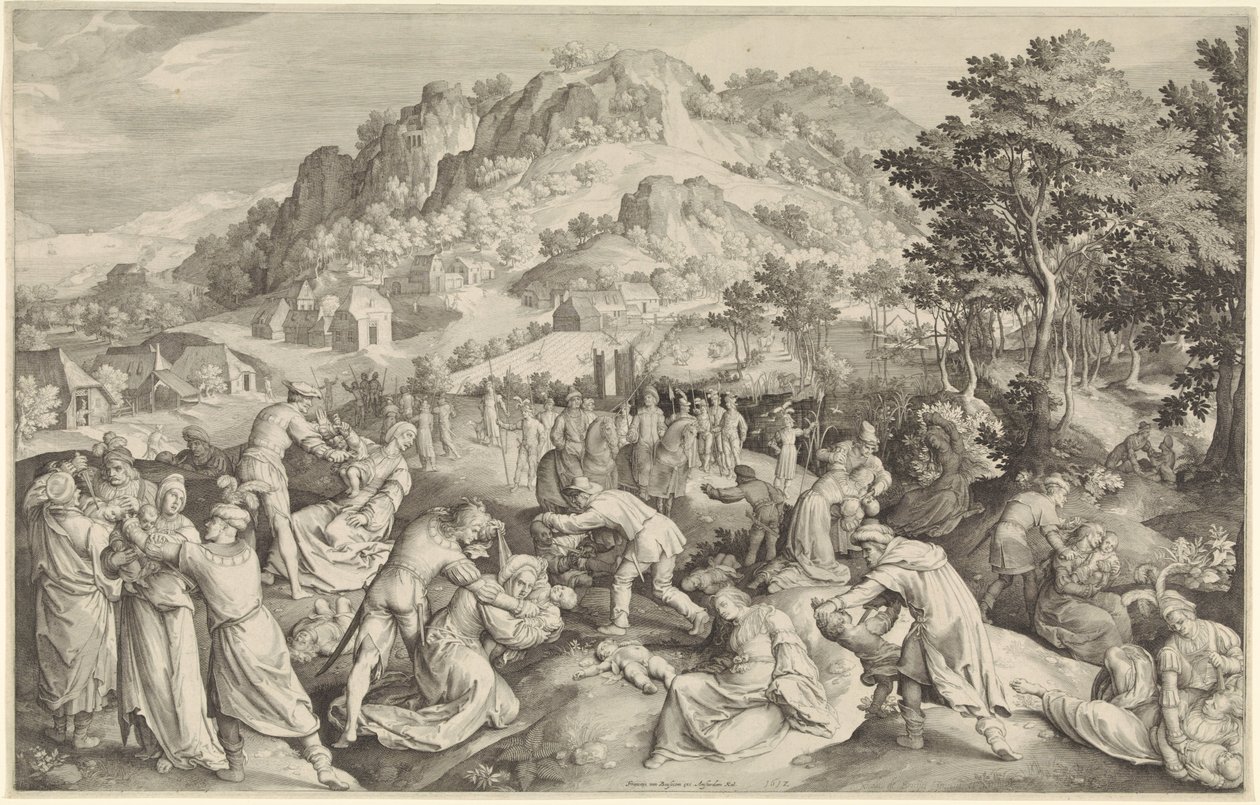 Barnedrap i Betlehem av Nicolaes de Bruyn