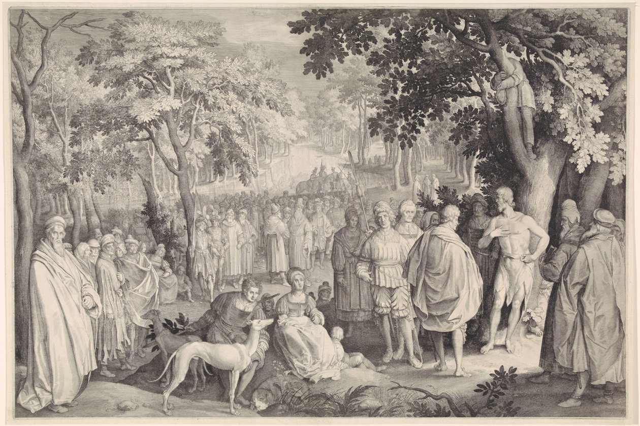Forkynnelse av døperen Johannes av Nicolaes de Bruyn