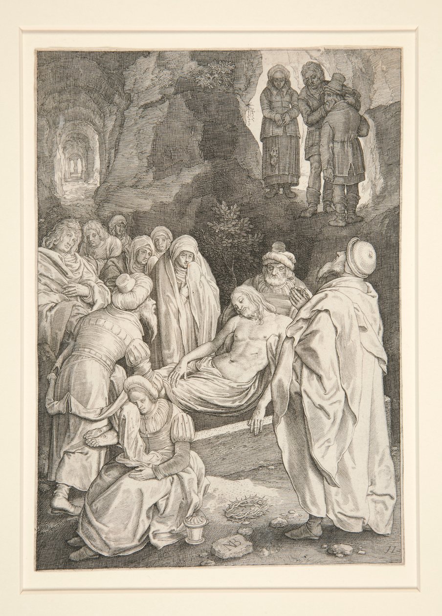 The Entombment (Passion Series) av Nicolaes de Bruyn