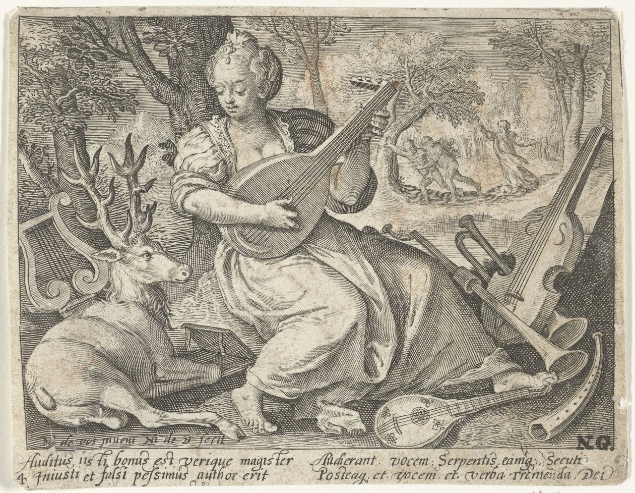 sanse hørselen Fem sanser (serietittel) av Nicolaes de Bruyn